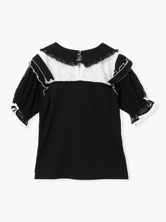 NOEMIE(ノエミー) |ハートバックルデコルテレースカットソー