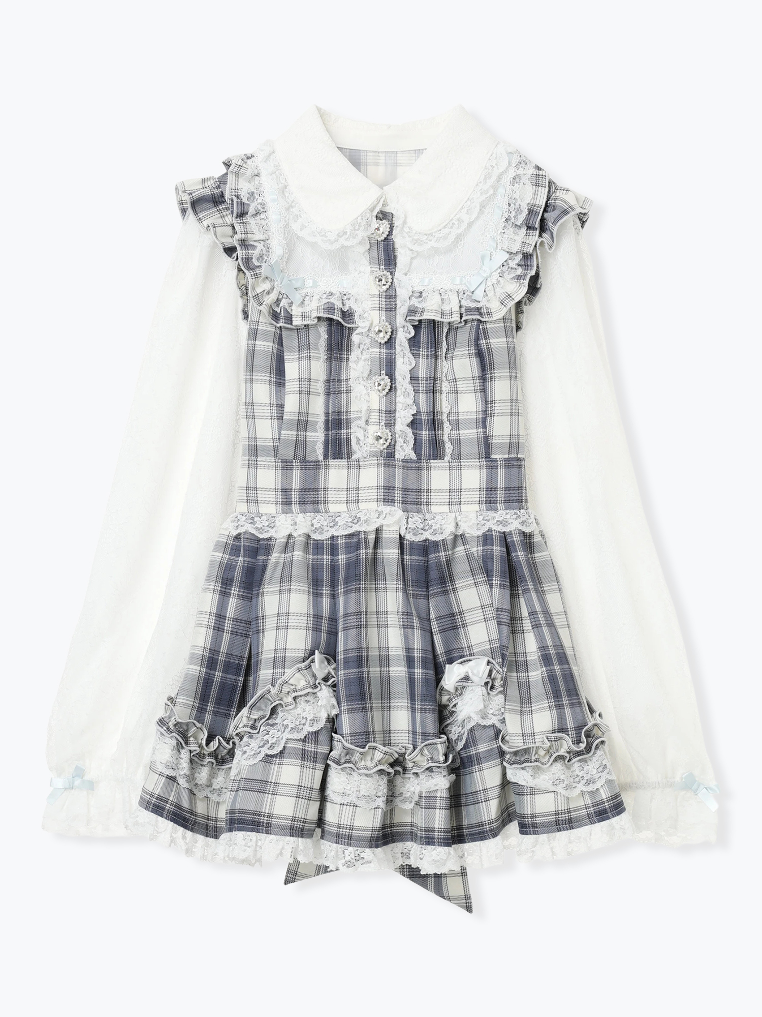 キラキラビジューハシゴレースホイップフリルSETUP（セットアップ