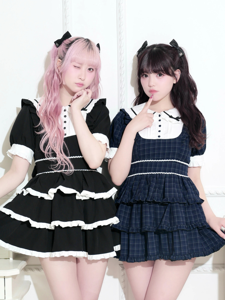 NOEMIE(ノエミー) |ドーリーフリルヨークティアードワンピース