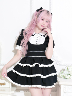 NOEMIE(ノエミー) |ドーリーフリルヨークティアードワンピース