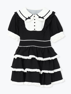NOEMIE(ノエミー) |ドーリーフリルヨークティアードワンピース