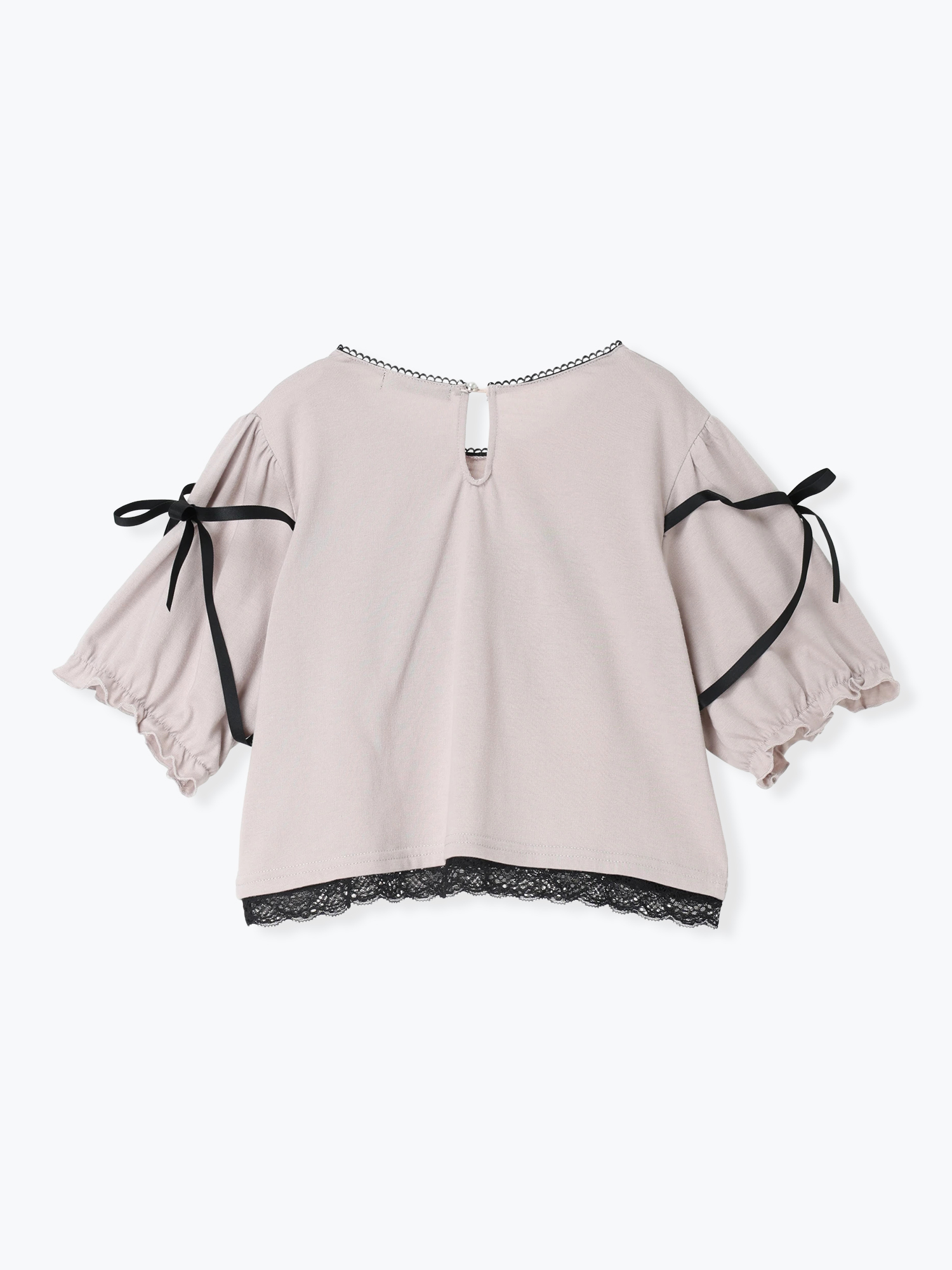 【新品未使用タグ付き】SONIA RYKIEL 可愛いハート リボンのTシャツ TOGA（トーガ） リボン ディティール Tシャツ 36 ブラック KL4QAB396