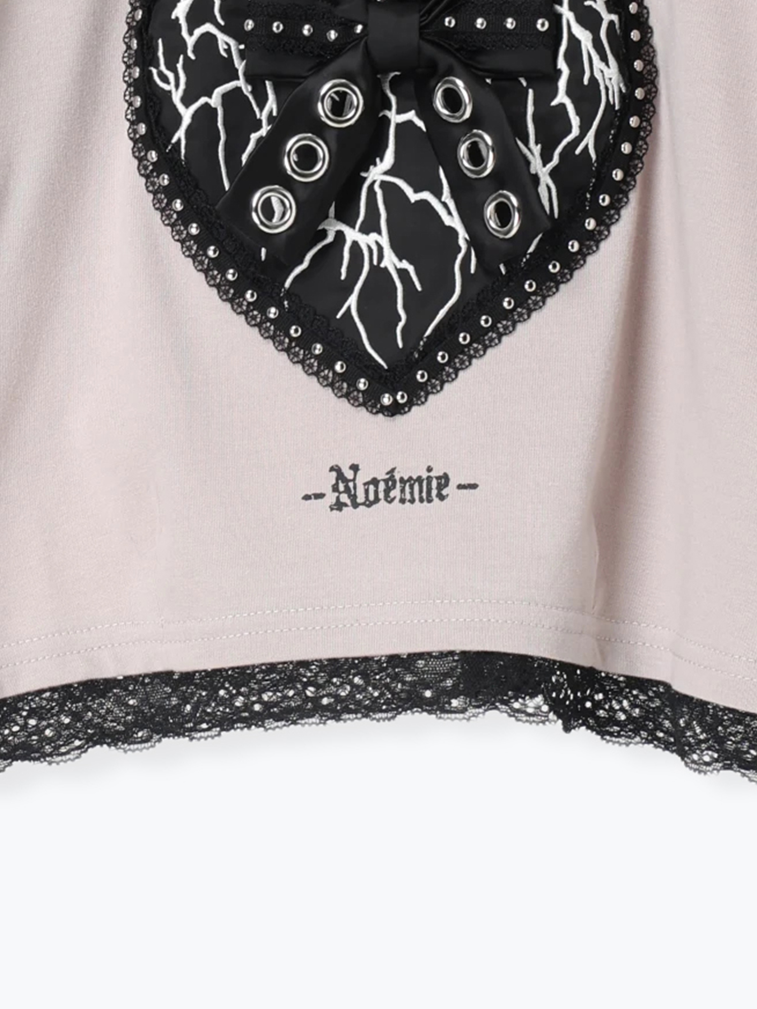 【新品未使用タグ付き】SONIA RYKIEL 可愛いハート リボンのTシャツ 新品未使用タグ付き】SONIA RYKIEL 可愛いハート リボンのTシャツ