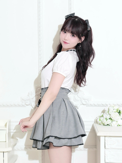 NOEMIE(ノエミー) |ハシゴレースフロントリボンロゴ刺繍Ｔシャツ