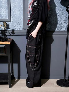 NOEMIE(ノエミー) |カラーステッチハーネスハトメユニセックスパンツ