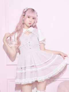 NOEMIE(ノエミー) |シフォンチュールフレアワンピース