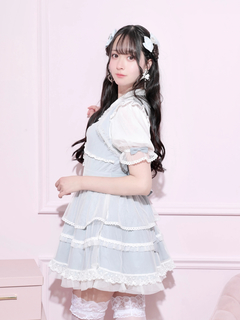 NOEMIE(ノエミー) |シフォンチュールフレアワンピース