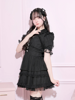 NOEMIE(ノエミー) |シフォンチュールフレアワンピース