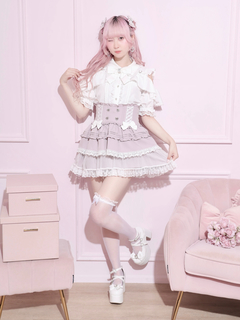 NOEMIE(ノエミー) |ケープフリルオープンショルダーハートバックルブラウス
