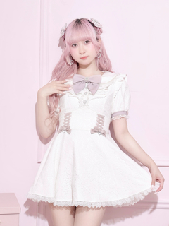 NOEMIE(ノエミー) |総レースラッフルフリルスピンドルワンピース