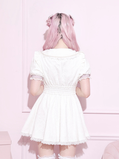NOEMIE(ノエミー) |総レースラッフルフリルスピンドルワンピース