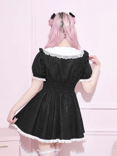 NOEMIE(ノエミー) |総レースラッフルフリルスピンドルワンピース