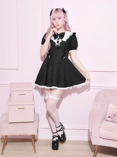 NOEMIE(ノエミー) |総レースラッフルフリルスピンドルワンピース