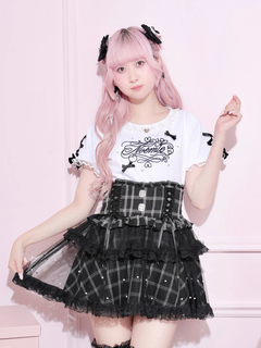 NOEMIE(ノエミー) |メニーパールリボン刺繍Tシャツ