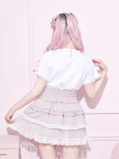 NOEMIE(ノエミー) |メニーパールリボン刺繍Tシャツ