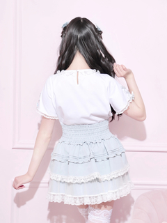 NOEMIE(ノエミー) |メニーパールリボン刺繍Tシャツ