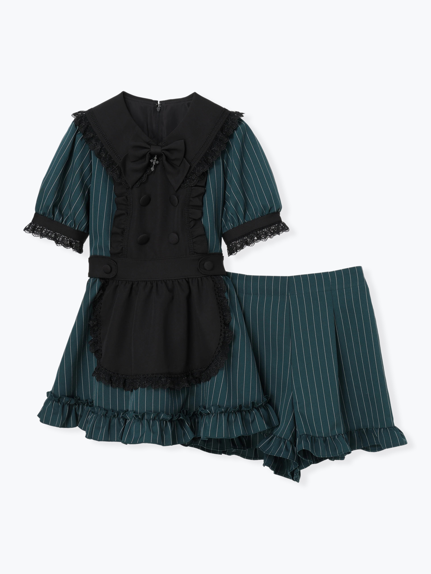 コッホケミー セット販売 ゴシックメイドライクセットアップ（セットアップ｜緑・濃グレー・黒