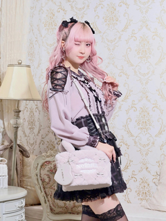 NOEMIE(ノエミー) |ハートポーチ付きキルティングファーバッグ