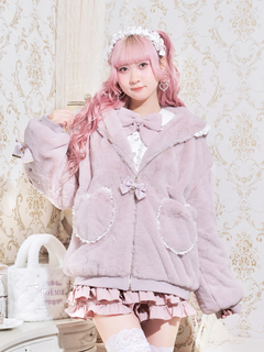NOEMIE(ノエミー) |うさみみハートポケットジップファーブルゾン