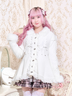 NOEMIE(ノエミー) |ファー付きスピンドルニットアウター