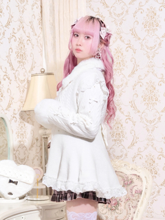 NOEMIE(ノエミー) |ファー付きスピンドルニットアウター