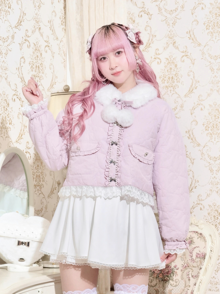 NOEMIE(ノエミー) |リボンキルティングブルゾン
