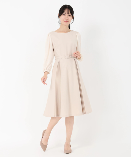 ダブルプリーツワンピース