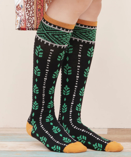 キカフラワーライン着圧ソックス